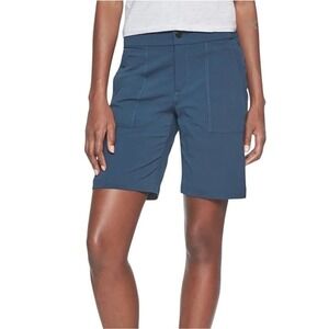 Athleta Women's Dark Blue Trekkie Bermuda 9" Short Hiking Shorts Plus Size 14